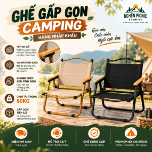 Ghế gấp gọn camping cao cấp